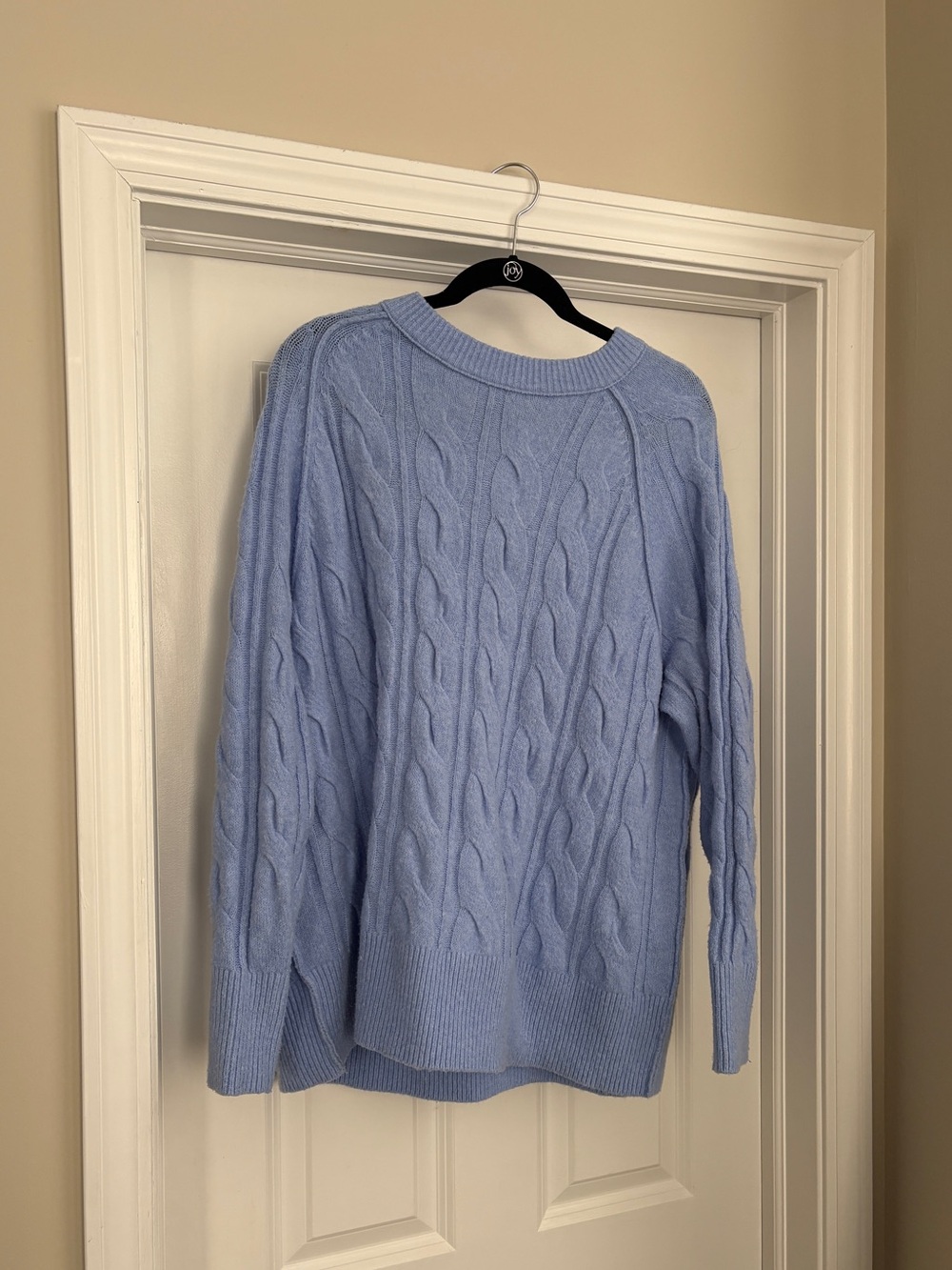 Aerie Unreal Oversized Cableknit Sweater Women’s Medium Crewneck Pullover Sweate - Picture 3 of 6